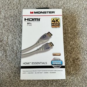 BNIB - Monster 4K HDMI 8ft Cable